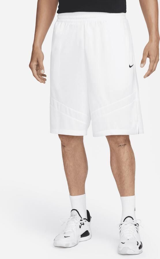 Nike Icon Dri-FIT basketbalshorts voor heren (28 cm) Wit - Foto 3