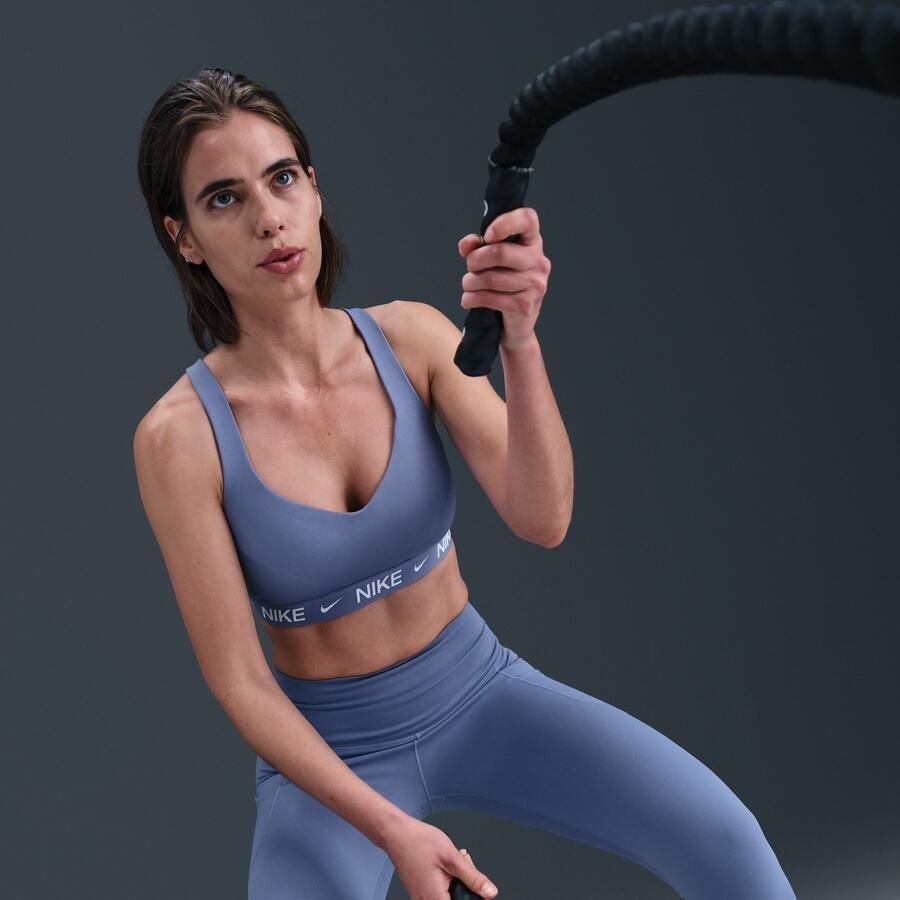 Nike Indy High Support padded verstelbare sport-bh Blauw - Foto 2