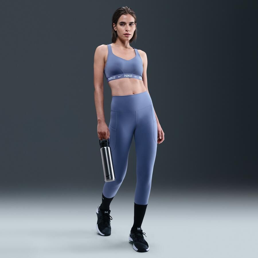 Nike Indy High Support padded verstelbare sport-bh Blauw - Foto 3