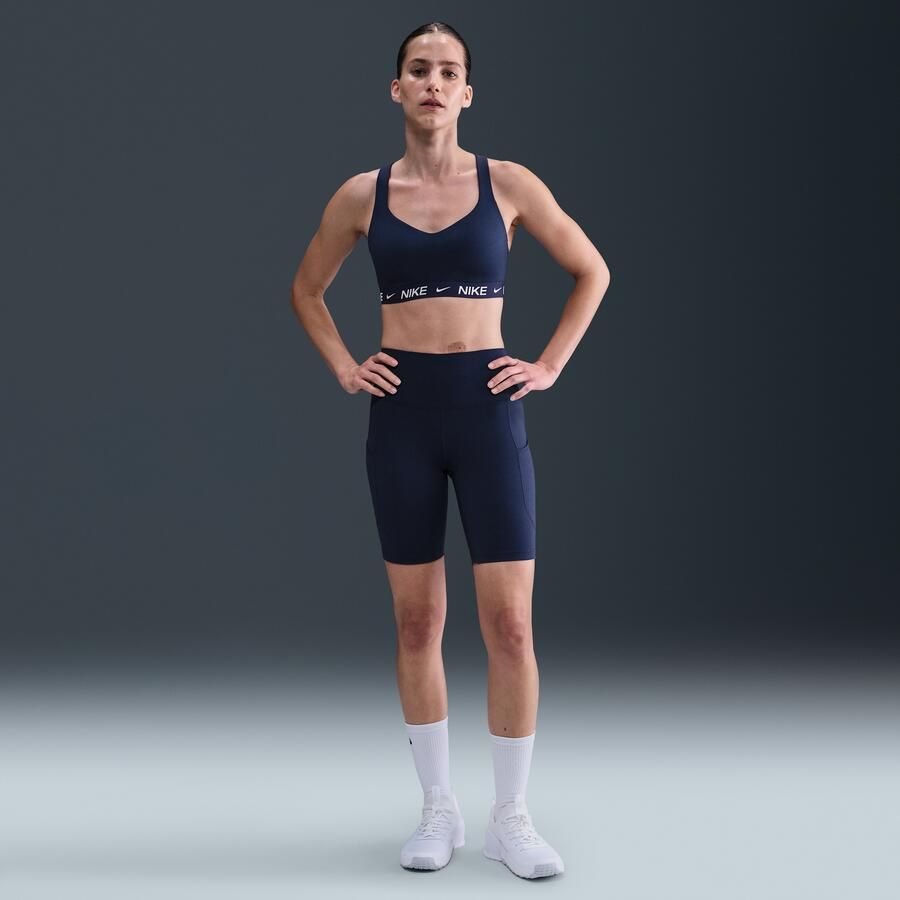 Nike Indy High Support padded verstelbare sport-bh Blauw - Foto 3