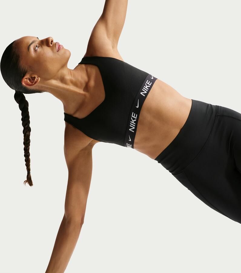 Nike Indy High Support padded verstelbare sport-bh Zwart - Foto 4