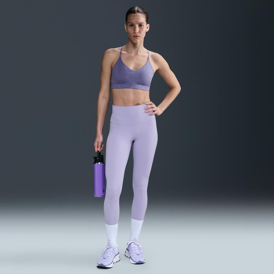 Nike Indy Light Support padded sport-bh met bloemen Paars - Foto 3