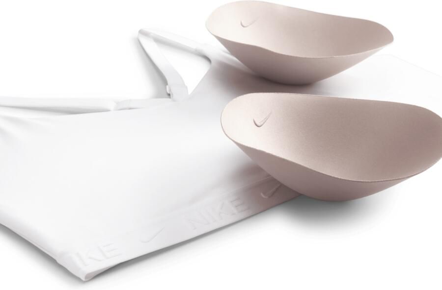 Nike Indy Light Support Padded verstelbare sport-bh (Plus Size) Wit - Foto 3