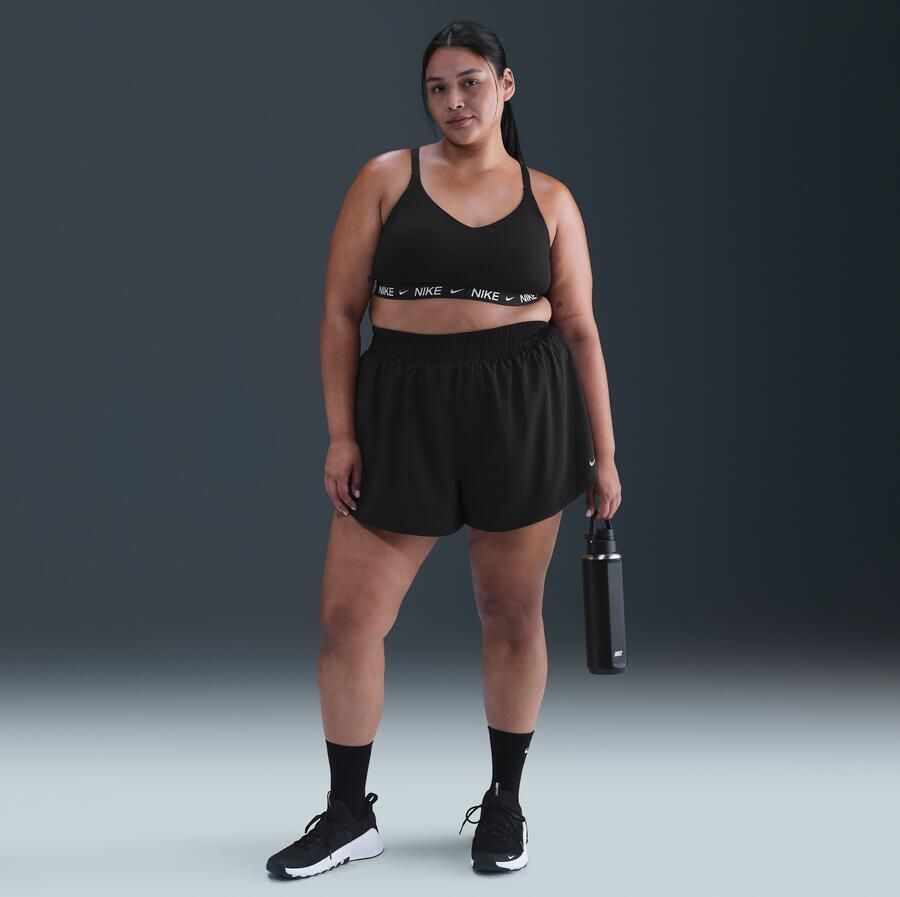 Nike Indy Light Support Padded verstelbare sport-bh (Plus Size) Zwart - Foto 3