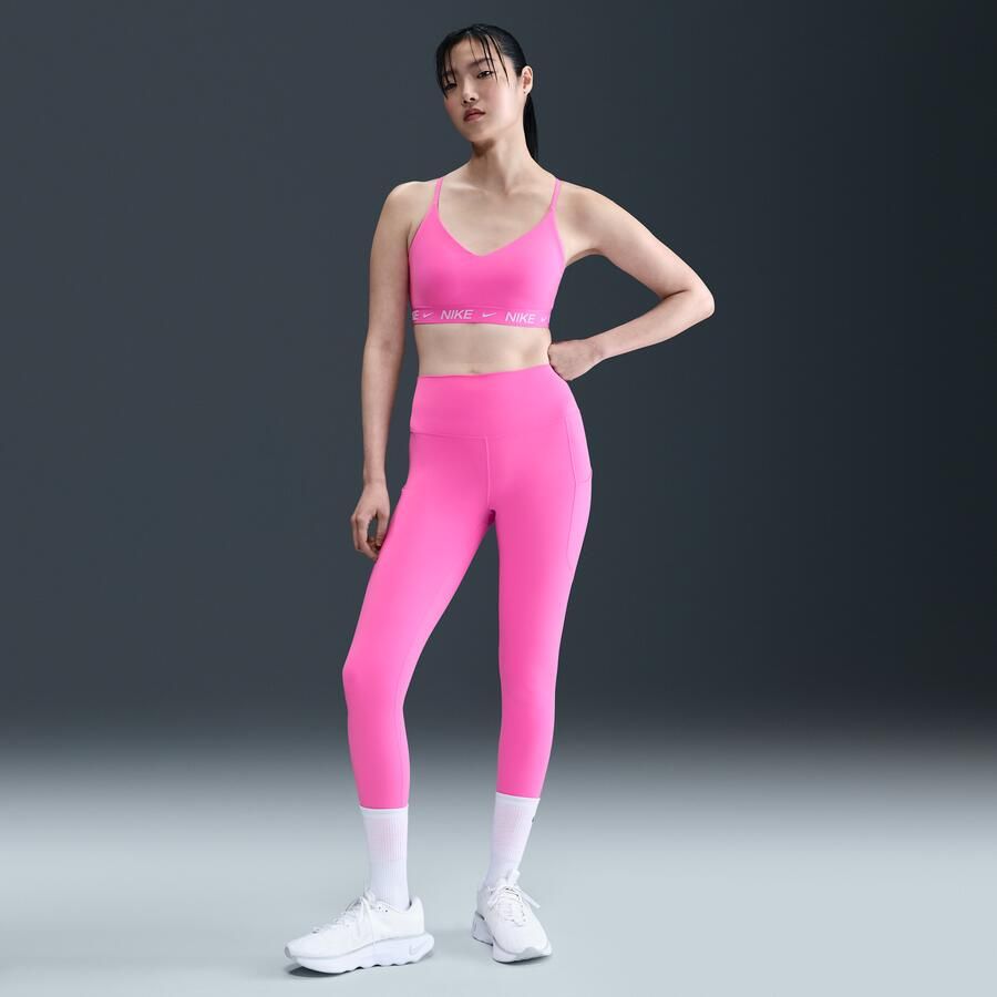 Nike Indy Light Support padded verstelbare sport-bh Roze - Foto 3