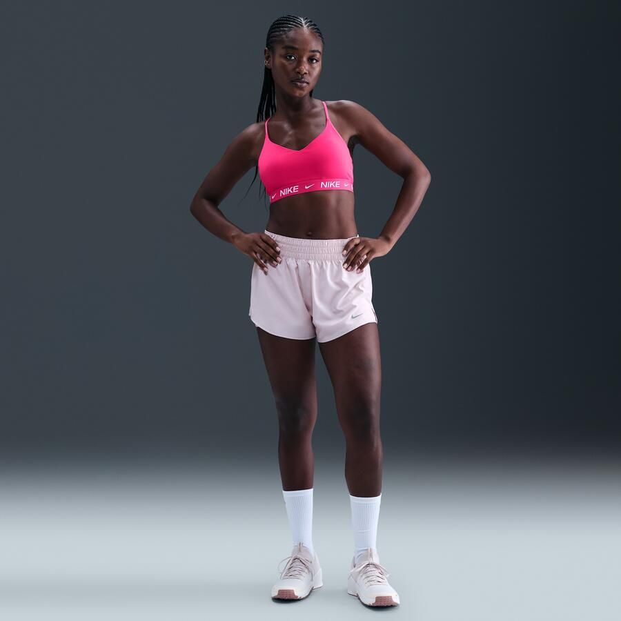 Nike Indy Light Support padded verstelbare sport-bh Roze - Foto 3