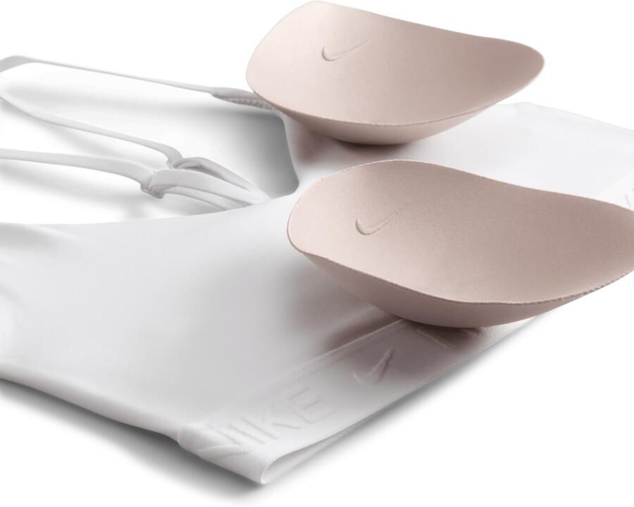 Nike Indy Light Support padded verstelbare sport-bh Wit - Foto 3