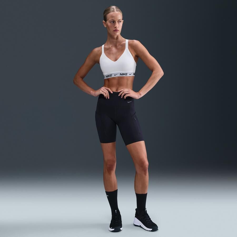 Nike Indy Medium Support padded verstelbare sport-bh Wit - Foto 3