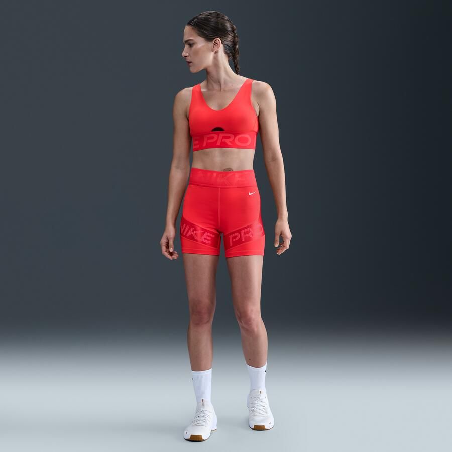 Nike Indy Plunge padded sport-bh met medium ondersteuning Rood - Foto 3