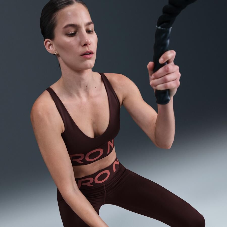 Nike Indy Plunge padded sport-bh met medium ondersteuning Rood - Foto 2