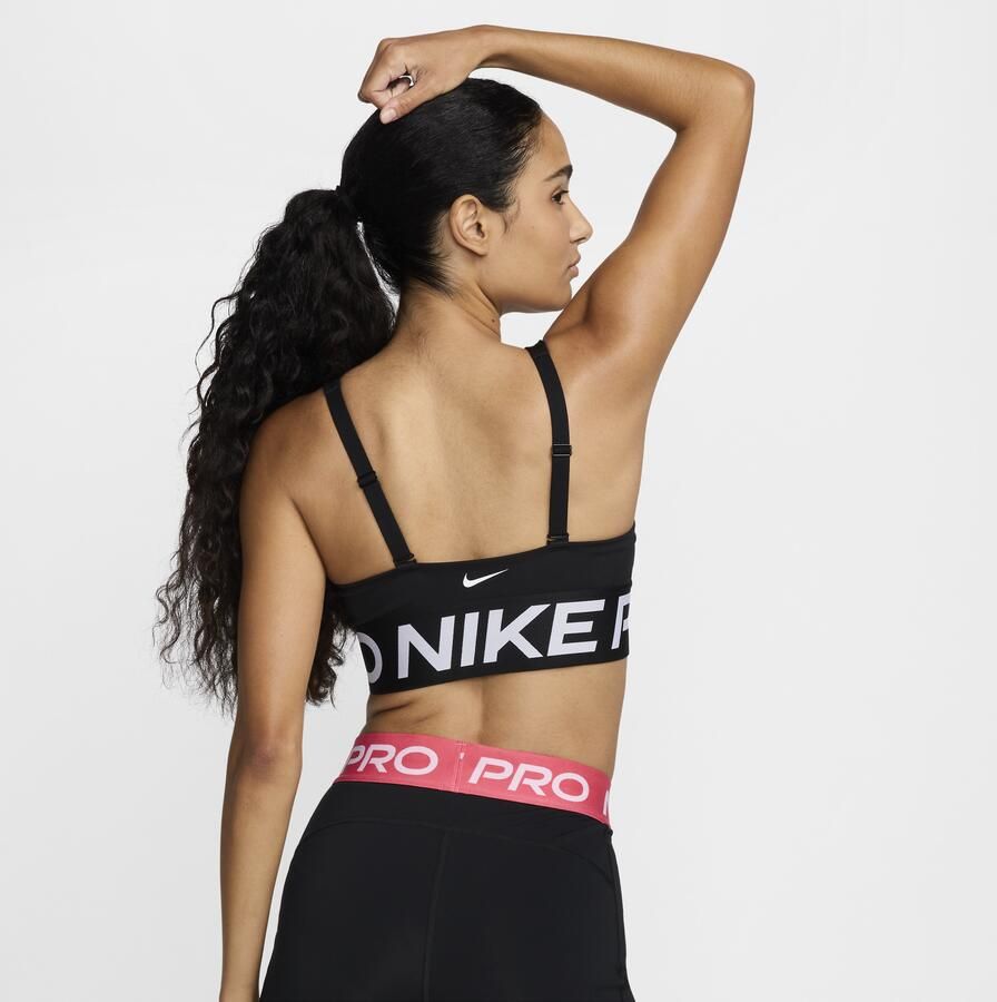 Nike Indy Plunge padded sport-bh met medium ondersteuning Zwart - Foto 5