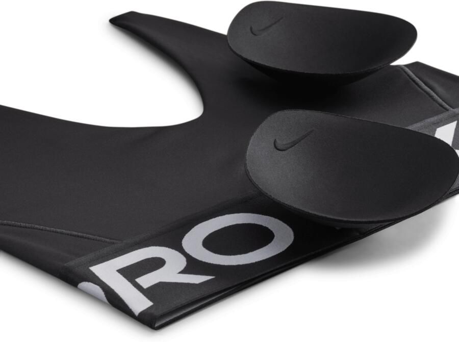 Nike Indy Plunge padded sport-bh met medium ondersteuning Zwart - Foto 4