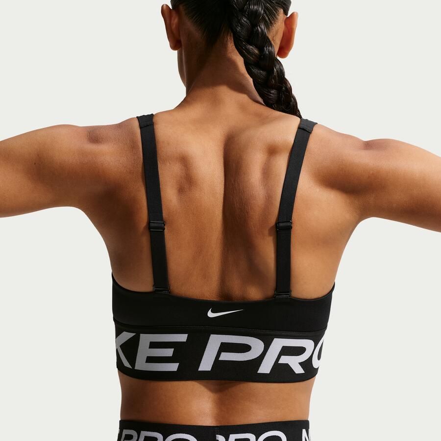 Nike Indy Plunge padded sport-bh met medium ondersteuning Zwart - Foto 3