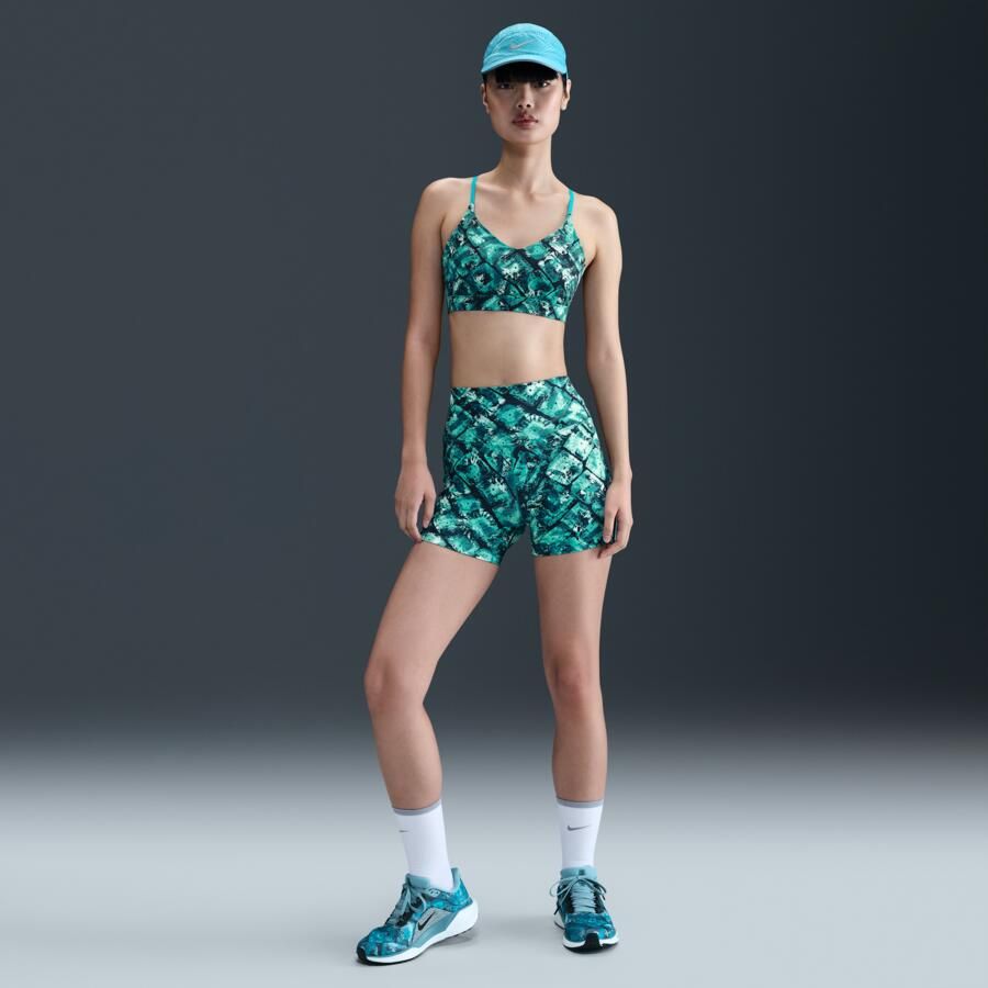 Nike Indy x NorBlack NorWhite padded sport-bh met print en lichte ondersteuning Groen - Foto 3