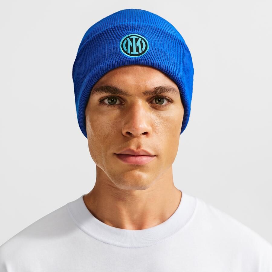 Nike Inter F.C. Peak beanie Blauw