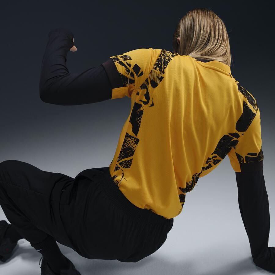 Nike Inter Milan 2024 25 Stadium Derde Dri-FIT replicavoetbalshirt voor dames Geel