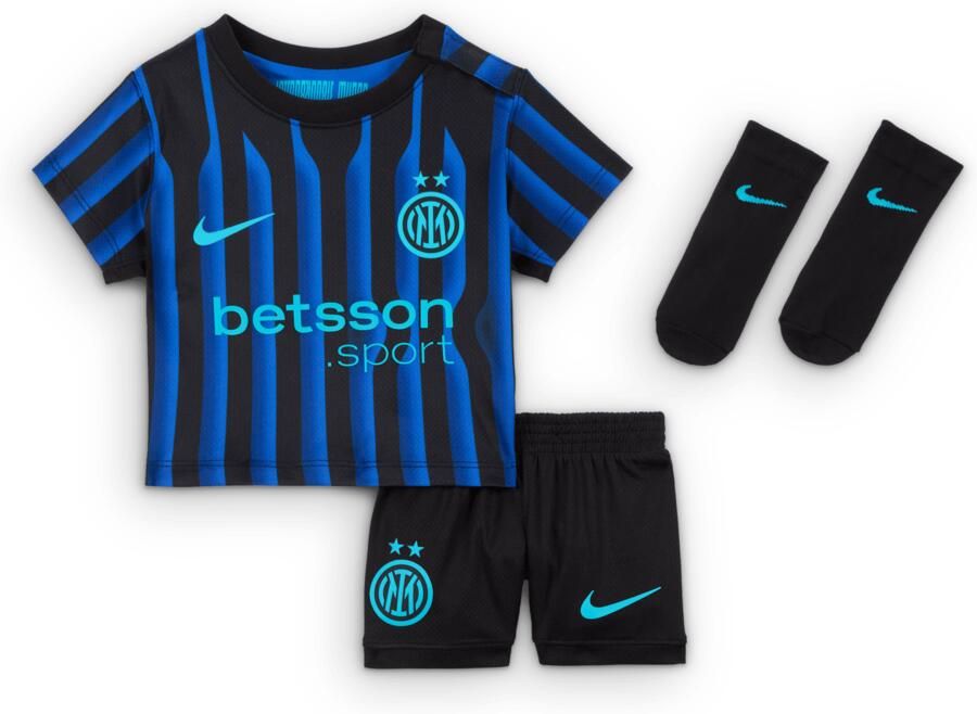 Nike Inter Milan 2025 26 Stadium Thuis driedelig replicavoetbaltenue voor baby's peuters Blauw - Foto 2