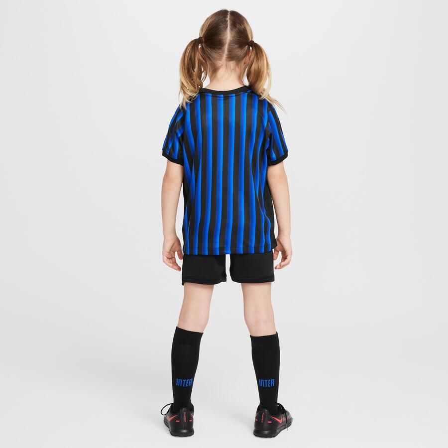 Nike Inter Milan 2025 26 Stadium Thuis driedelig replicavoetbaltenue voor kleuters Blauw