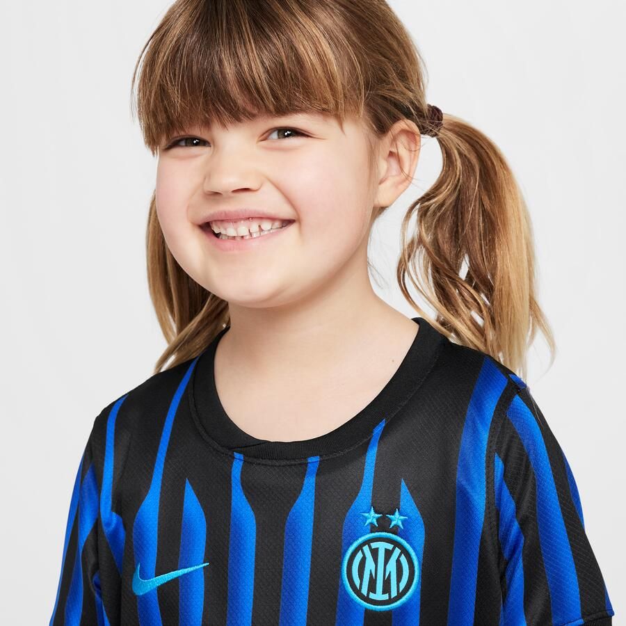 Nike Inter Milan 2025 26 Stadium Thuis driedelig replicavoetbaltenue voor kleuters Blauw - Foto 2