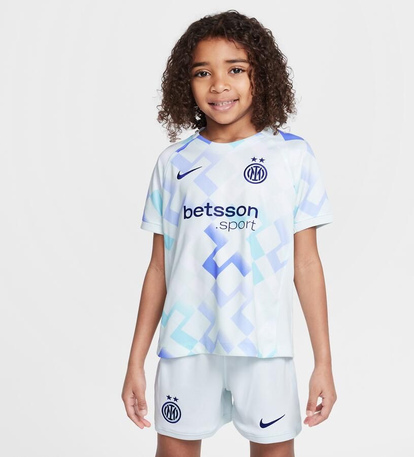 Nike Inter Milan 2025 26 Stadium Uit driedelig replicavoetbaltenue voor kleuters Blauw - Foto 2