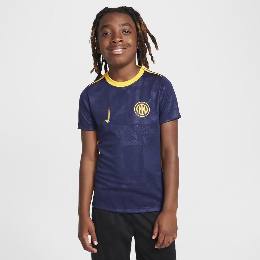 Nike Inter Milan Academy Pro Derde Dri-FIT warming-uptop voor kids Blauw - Foto 2