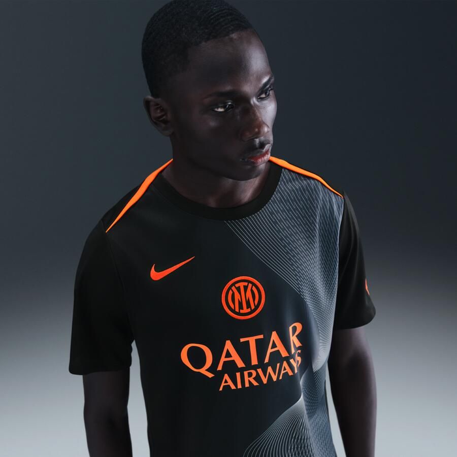 Nike Inter Milan Academy Pro Derde Total 90 Dri-FIT voetbalwarming-uptop voor heren Zwart - Foto 4