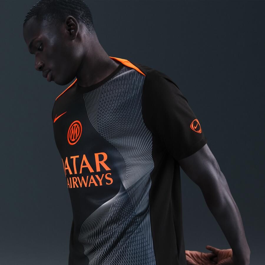 Nike Inter Milan Academy Pro Derde Total 90 Dri-FIT voetbalwarming-uptop voor heren Zwart - Foto 2