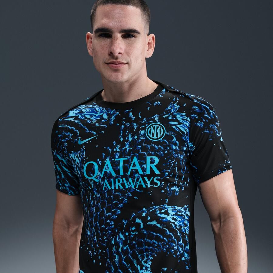 Nike Inter Milan Academy Pro Dri-FIT warming-up voetbalshirt met korte mouwen voor heren Blauw - Foto 4