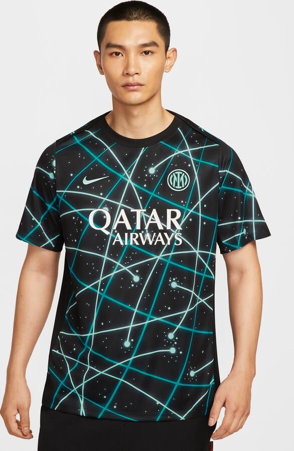 Nike Inter Milan Academy Pro Dri-FIT warming-up voetbalshirt met korte mouwen voor heren Zwart - Foto 4