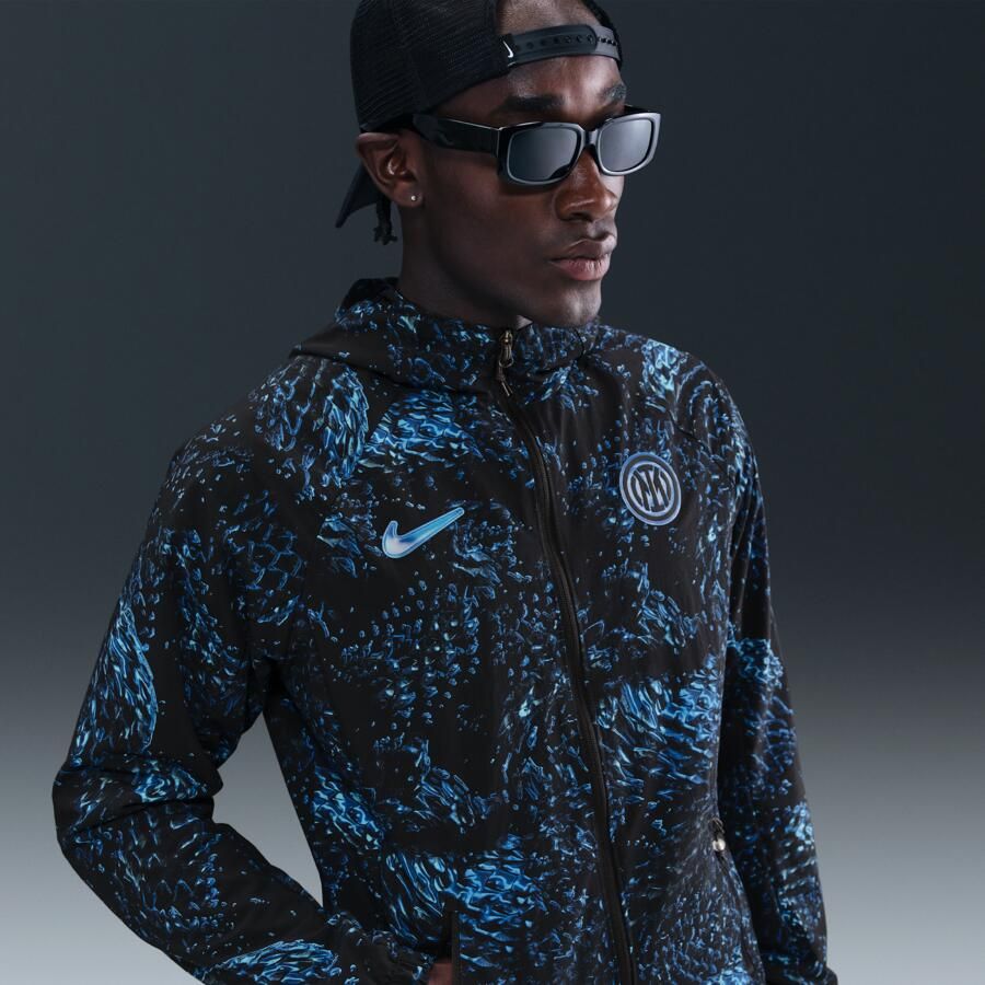 Nike Inter Milan AWF geweven voetbaljack voor heren Blauw - Foto 4