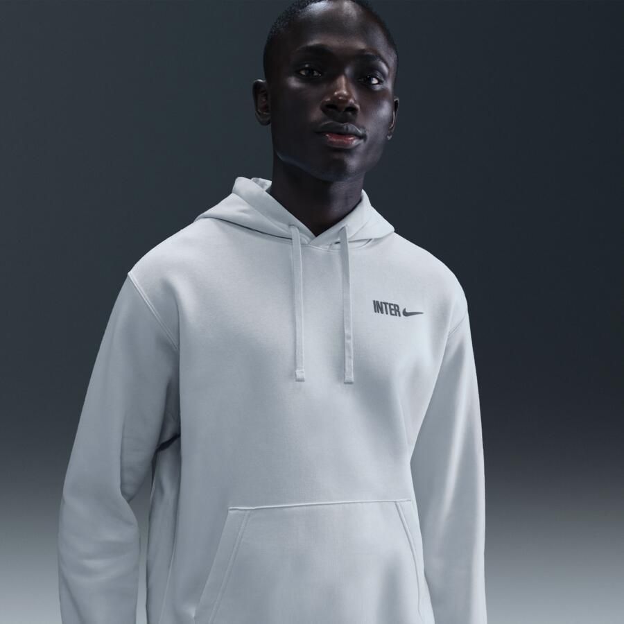 Nike Inter Milan Club voetbalhoodie voor heren Grijs - Foto 4