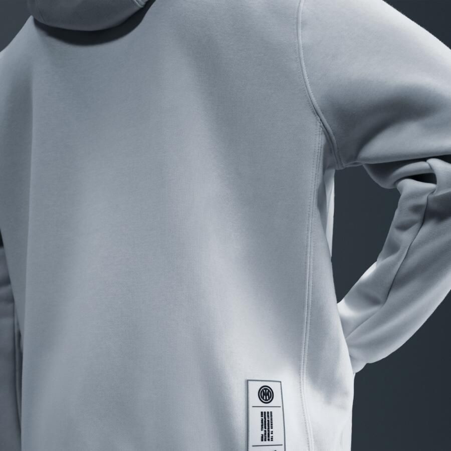 Nike Inter Milan Club voetbalhoodie voor heren Grijs