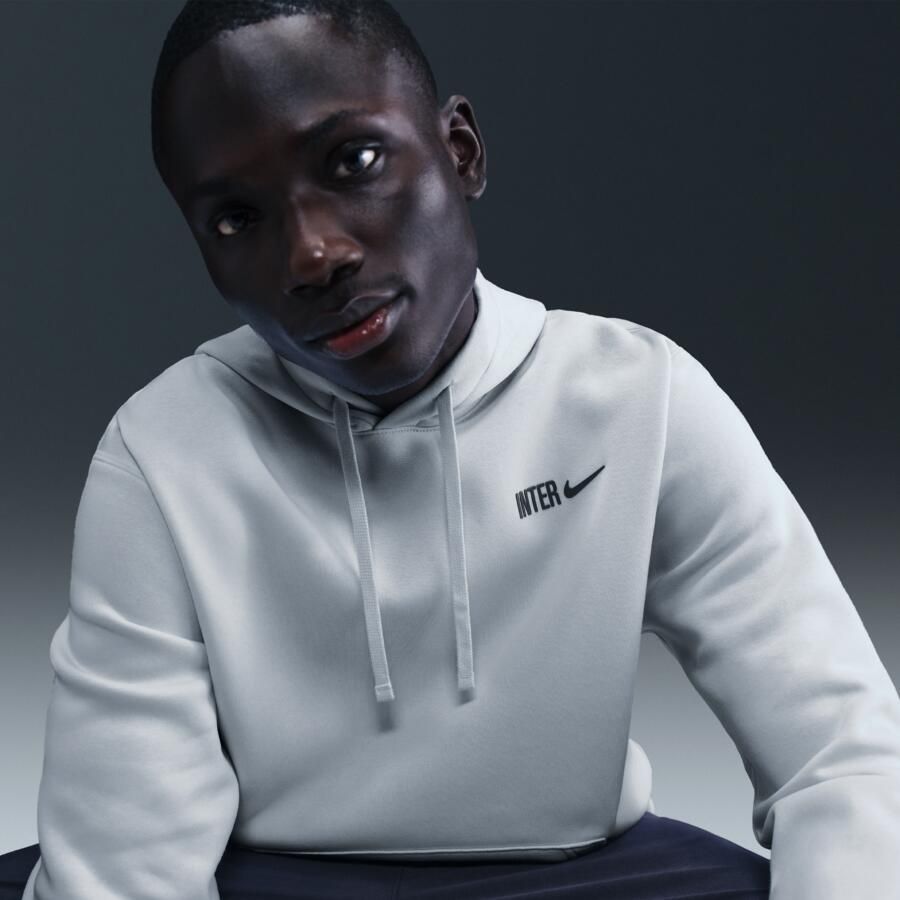 Nike Inter Milan Club voetbalhoodie voor heren Grijs - Foto 2