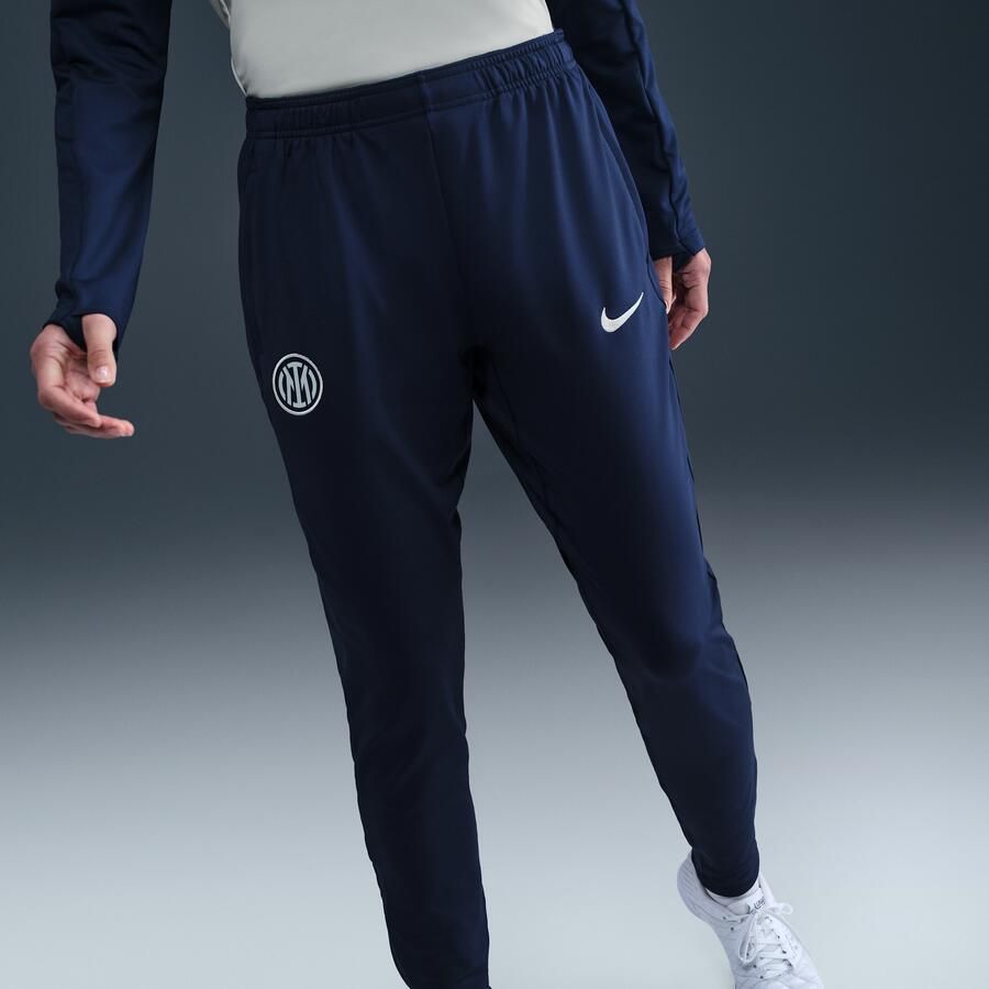Nike Inter Milan Strike Dri-FIT knit voetbalbroek voor dames Blauw