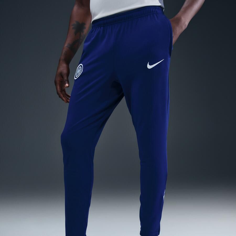 Nike Inter Milan Strike Dri-FIT knit voetbalbroek voor heren Blauw