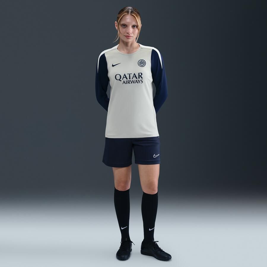 Nike Inter Milan Strike Dri-FIT knit voetbaltop met ronde hals voor dames Grijs - Foto 3