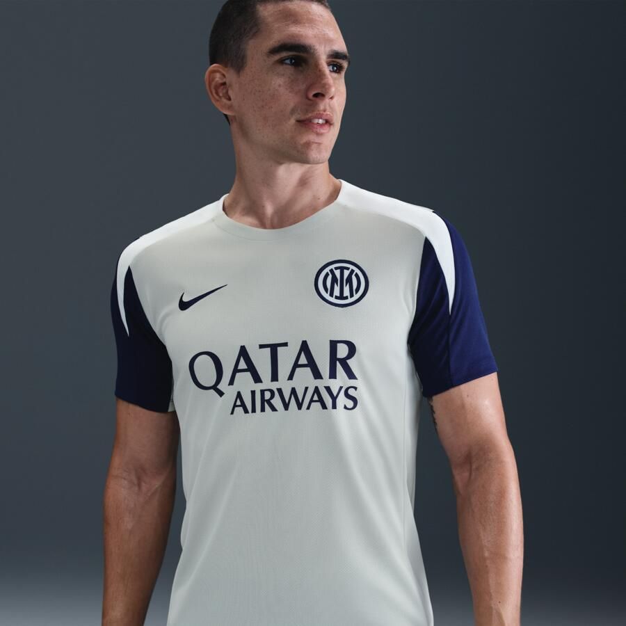Nike Inter Milan Strike Dri-FIT voetbaltop met korte mouwen voor heren Grijs - Foto 4