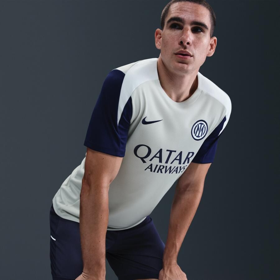 Nike Inter Milan Strike Dri-FIT voetbaltop met korte mouwen voor heren Grijs - Foto 2
