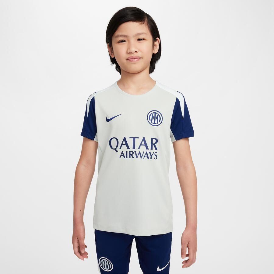 Nike Inter Milan Strike Dri-FIT voetbaltop met korte mouwen voor kids Grijs - Foto 4