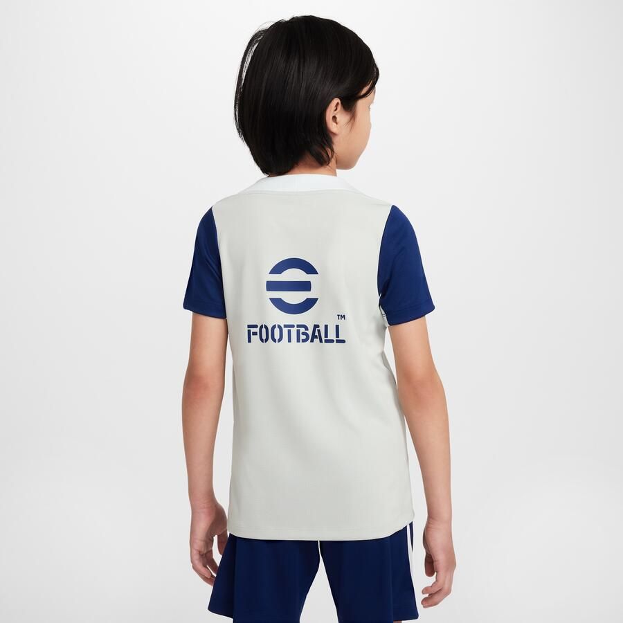 Nike Inter Milan Strike Dri-FIT voetbaltop met korte mouwen voor kids Grijs