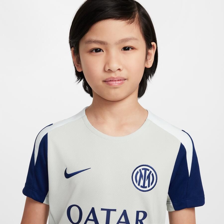 Nike Inter Milan Strike Dri-FIT voetbaltop met korte mouwen voor kids Grijs - Foto 2