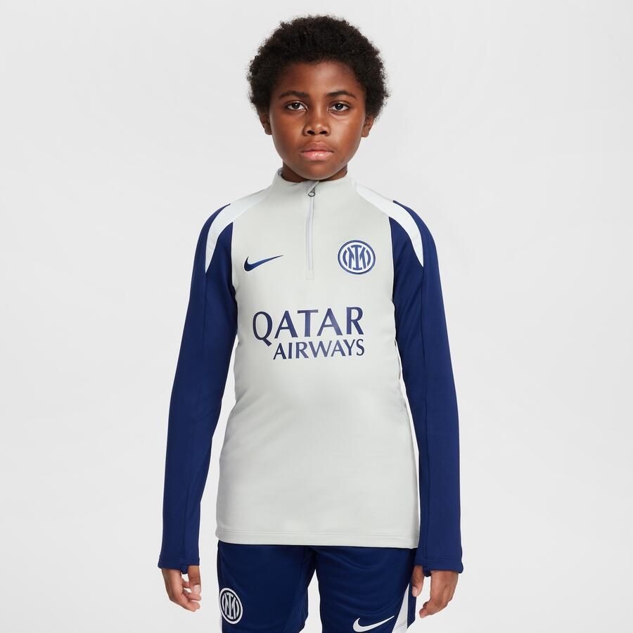 Nike Inter Milan Strike Dri-FIT voetbaltrainingstop voor kids Grijs - Foto 4