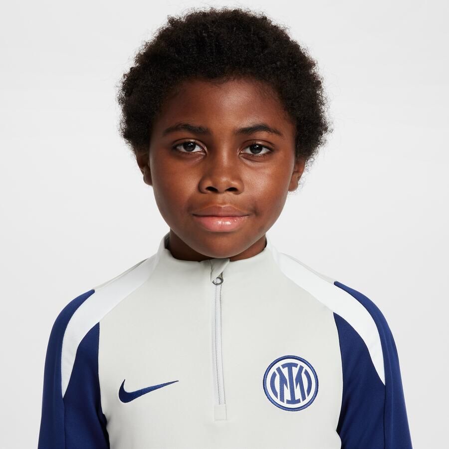 Nike Inter Milan Strike Dri-FIT voetbaltrainingstop voor kids Grijs - Foto 2