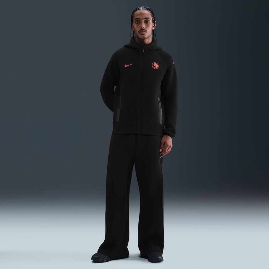Nike Inter Milan Tech Windrunner Total 90 voetbalhoodie van fleece voor heren Zwart - Foto 3