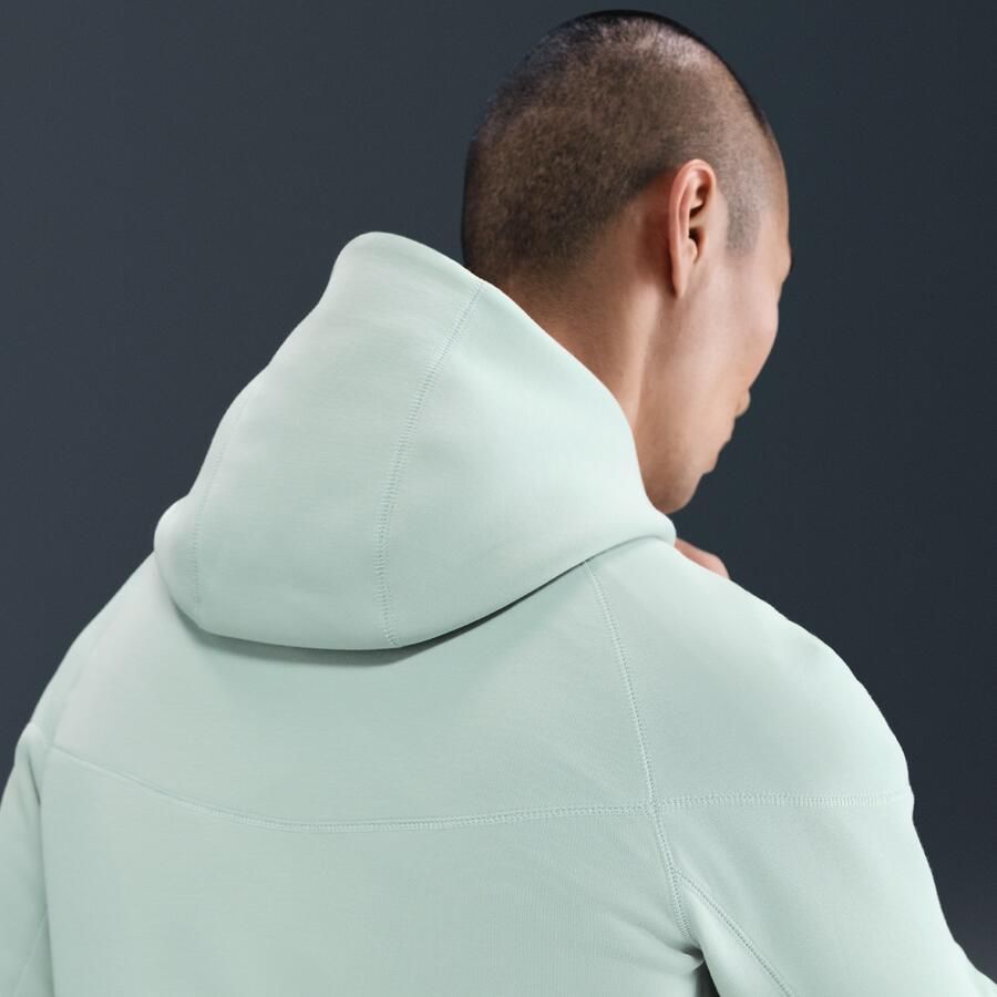 Nike Inter Milan Tech Windrunner voetbalhoodie met rits over de hele lengte van fleece voor heren Grijs