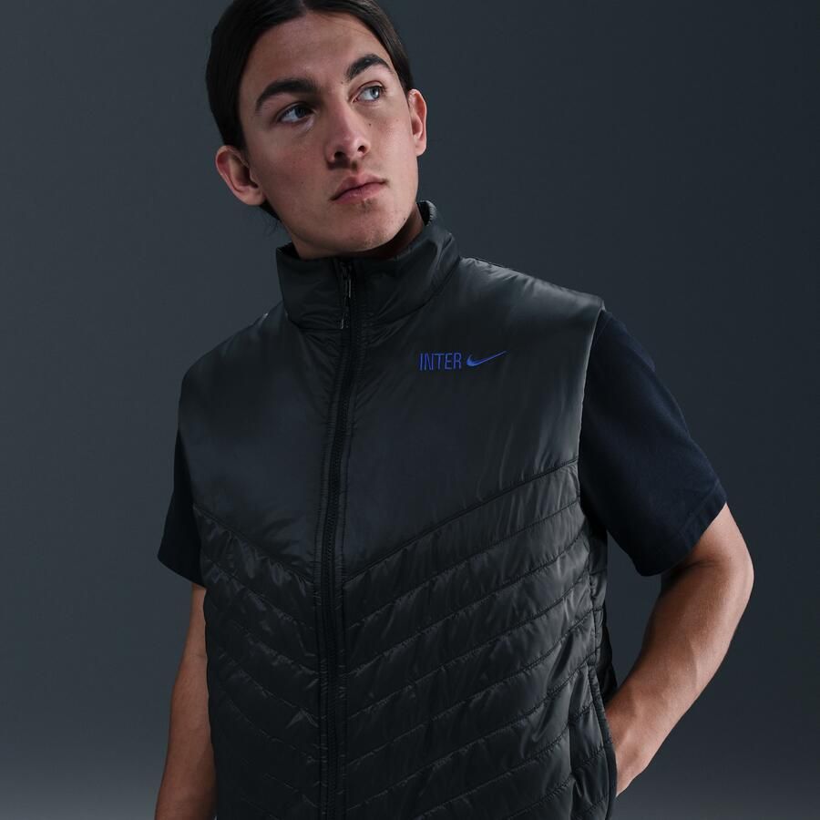 Nike Inter Milan Windrunner Therma-FIT middelzware voetbalbodywarmer voor heren Zwart - Foto 4