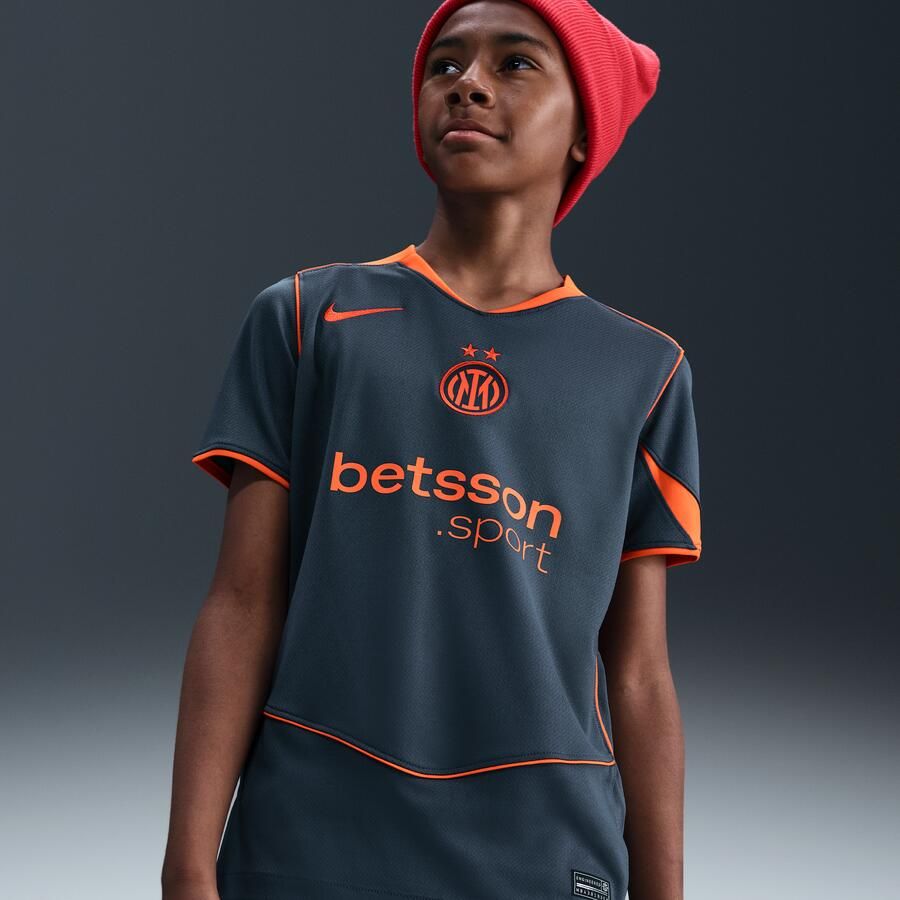 Nike Inter Milan 2025 26 Stadium Derde Total 90 replicavoetbalshirt met Dri-FIT voor kids Blauw - Foto 4