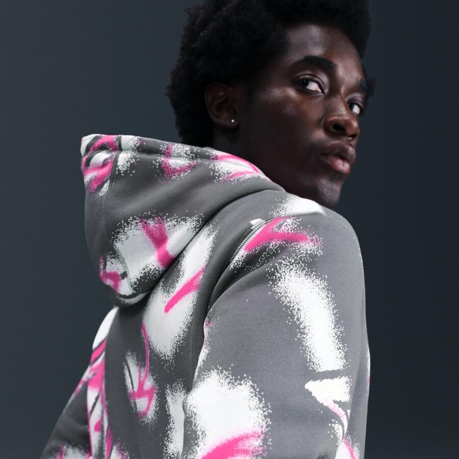 Nike Ja Club Fleece hoodie voor heren Grijs