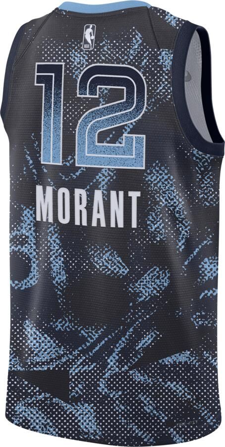 Nike Ja Morant Memphis Grizzlies 2025 26 Select Series Dri-FIT Swingman NBA-jersey voor heren Blauw - Foto 1
