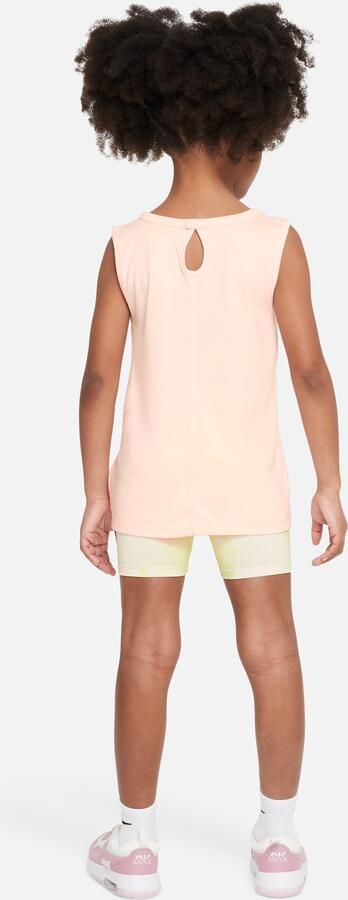 Nike 'Just DIY It' Bike Shorts Set Tweedelige kleuterset Wit - Foto 3
